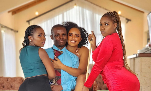 From left: Yvonne Khisa, Crazy Kennar, Bushra and Africas. The four were a comedy content team for about six years. Crazy Kennar is yet to speak on why he decided to work solo. 