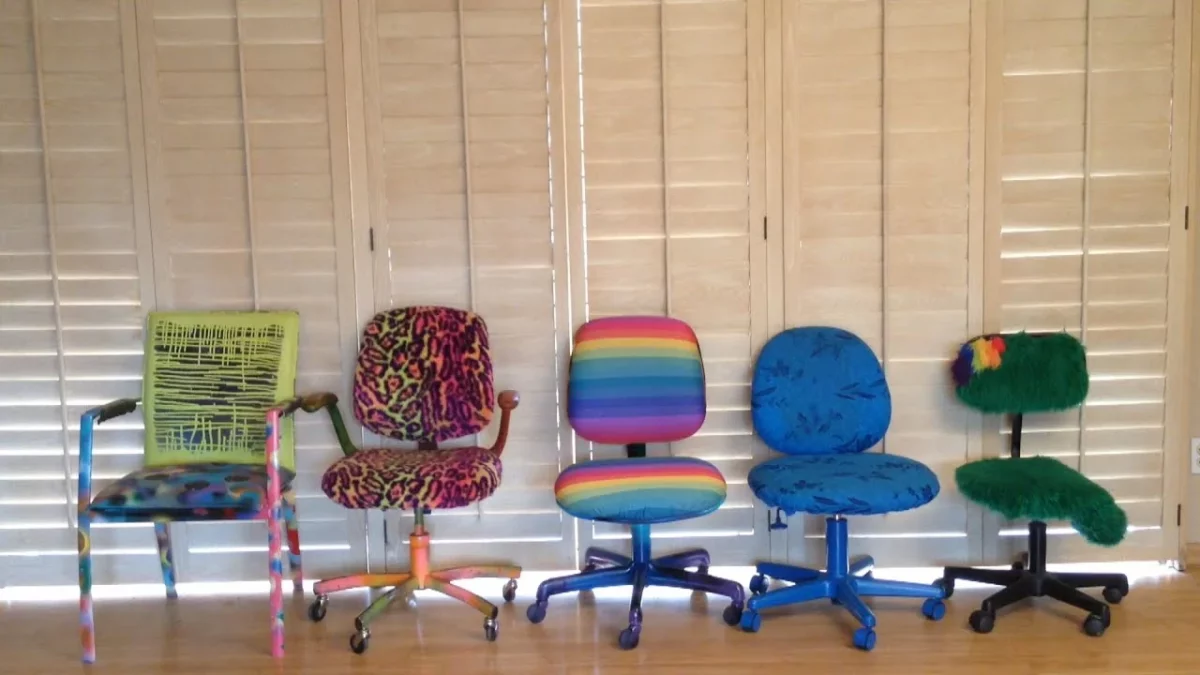 Customized office chairs.
