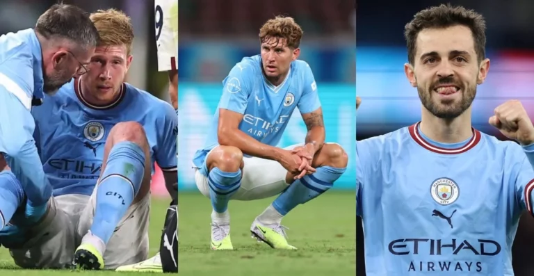 John Stones out with injury joining Kevin de Bruyne