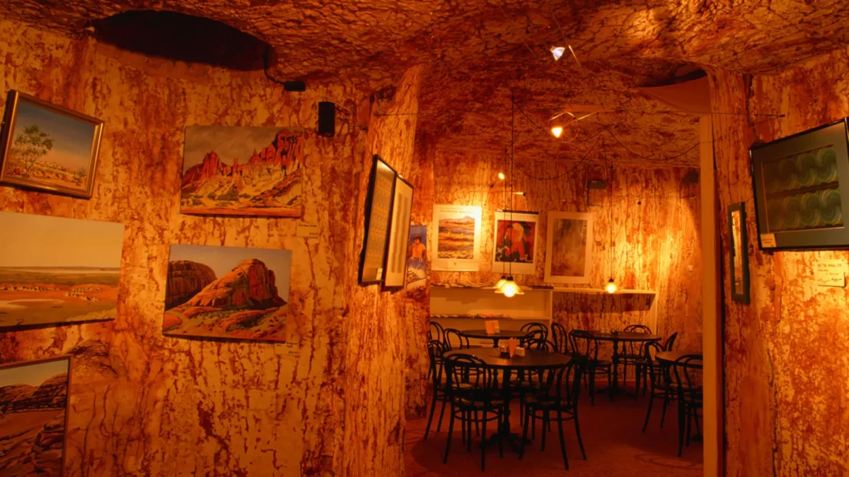 In Coober Pedy, it's not just homes that are underground - there are subterranean restaurants, shops, motels, and even a Serbian Orthodox Church (Photo/Getty Images) Underground