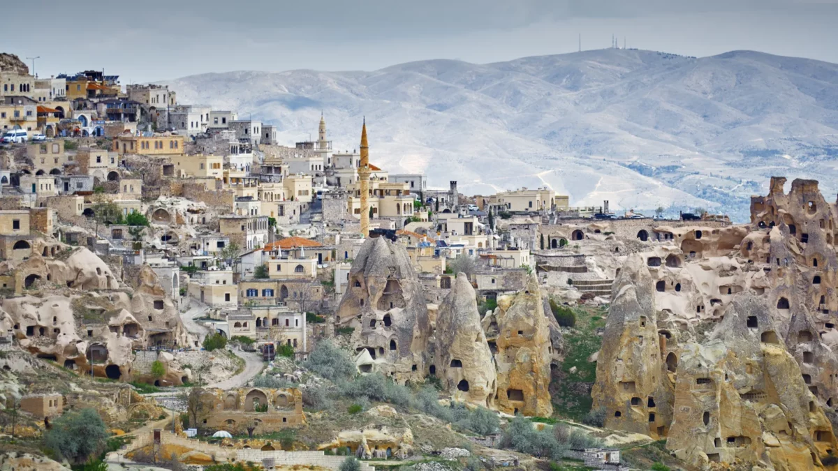 In Cappadocia, there are many houses cut into the volcanic rock, though these are no longer occupied (Credit: Getty Images) Underground