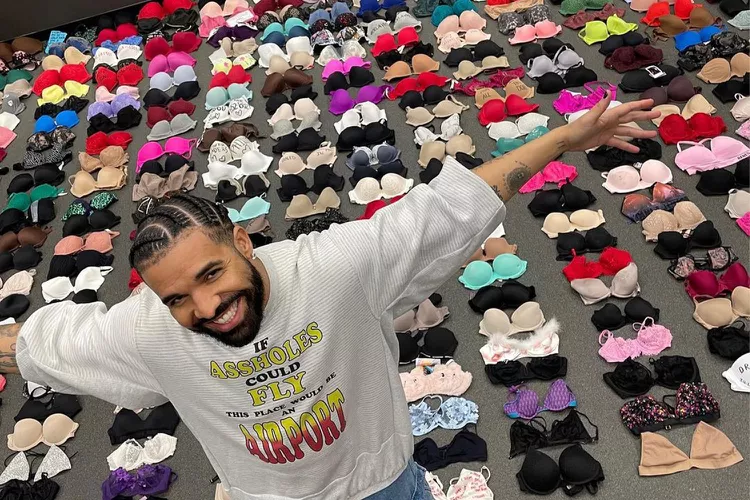Drake Shows Off His Bra Collection From the Tour