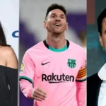 Hollywood stars show up to Messi's game