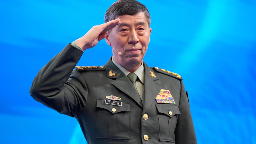 China's Defense Minister Li Shangfu, yet another missing official from China's Political scene.