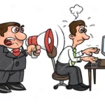 boss-yelling-worker-illustration-angry-megaphone-white-background-vector-