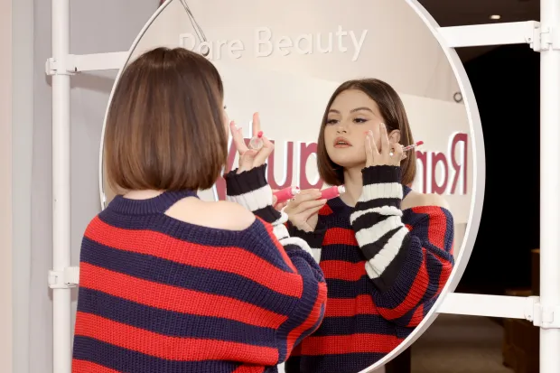 Selena Gomez's beauty brand, Rare Beauty, has been ranked No. 1 celebrity brand [Photo/Getty]