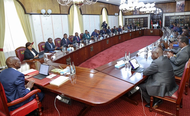 President William Ruto chairs cabinet meeting on June 27, 2023.[Photo/PCS] Pending bills