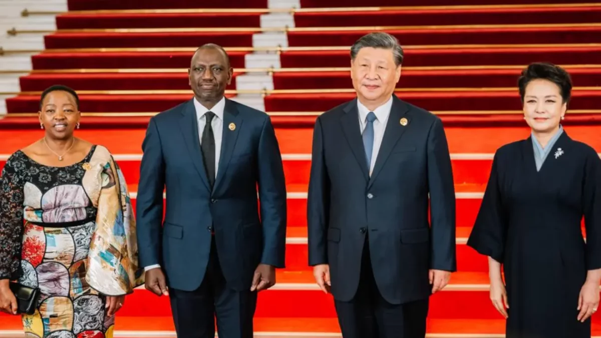 President William Ruto and the First Lady Rachel Ruto meet President Xi Jinping of China and the First Lady Peng Liyuan. PHOTO| COURTESY