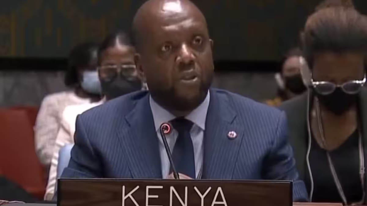 Kenya's Ambassador to the United Nation's Security Council, Martin Kimani. [Photo/Twitter]
