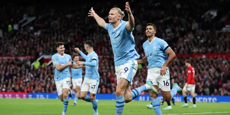 Haaland’s Brace Leads City to a 3-0 Victory Over United in Manchester Derby