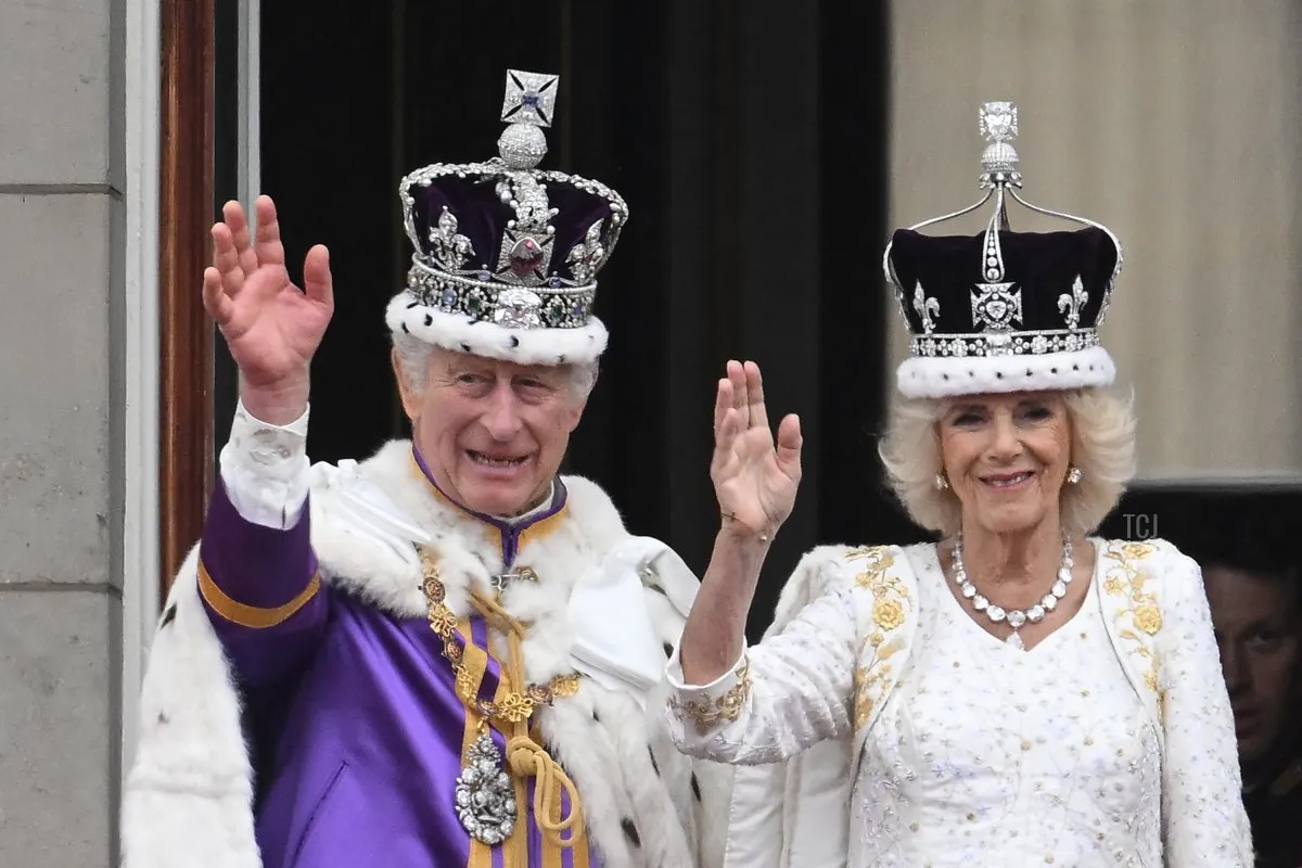 The Monarch: Britain’s King Charles III and Queen Camilla wave from the Buckingham Palace balcony