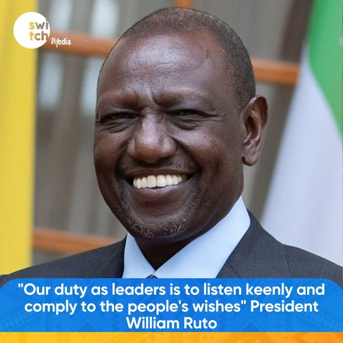President William Ruto, Leader of the Kenya Kwanza Coalition.