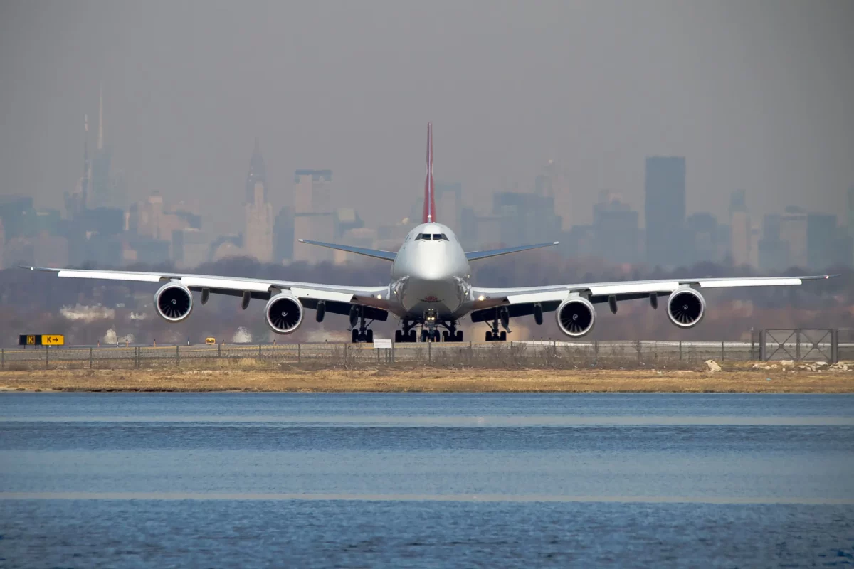 A Boeing 747-800 prepares taxies onto the runway. STOCK PHOTO/Getty Images