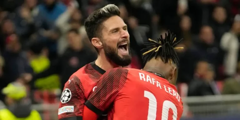 UEFA Champions League:Olivier Giroud Scores Winner as AC Milan  Beat PSG  While Manchester City Clinch last 16 Spot