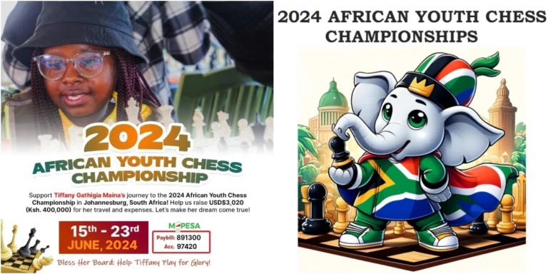 Kenyan Ace to Compete in 2024 African Youth Chess Championships