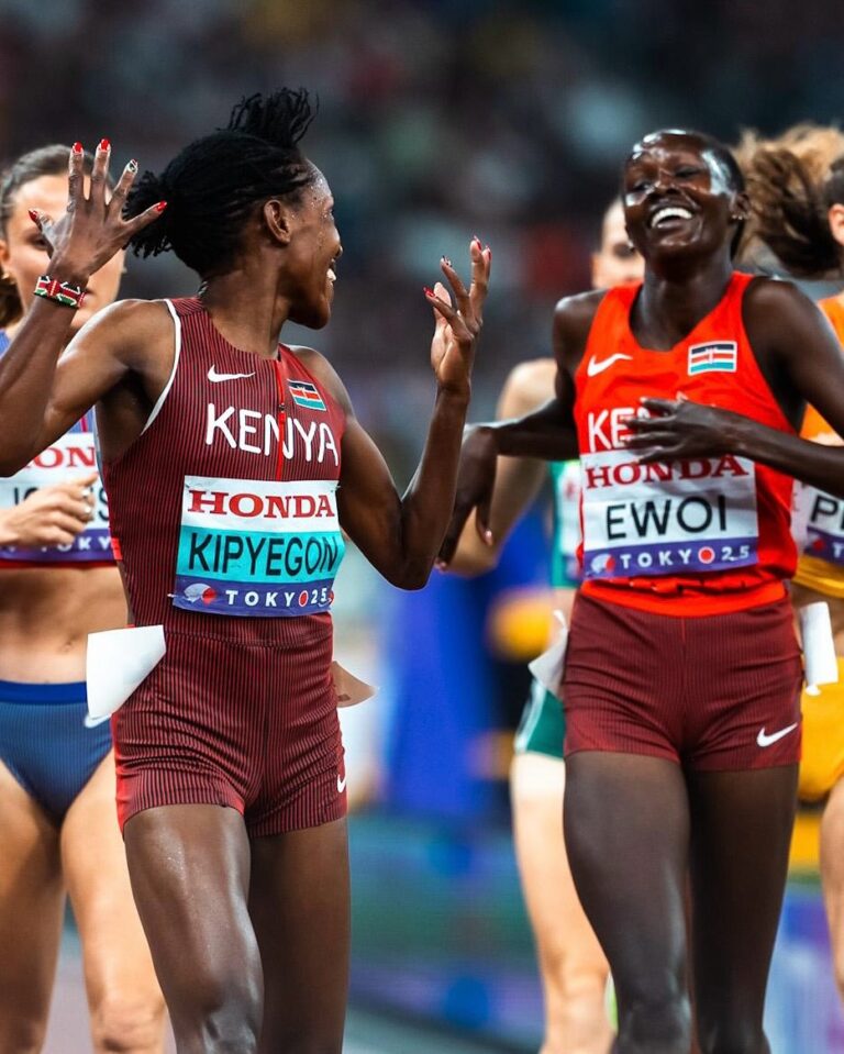 Faith Kipyegon Inspires Dorcas Ewoi to World Championships Final