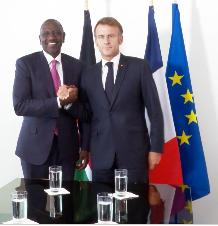 President Ruto Bilaterals with France President, Emmanuel Macron.