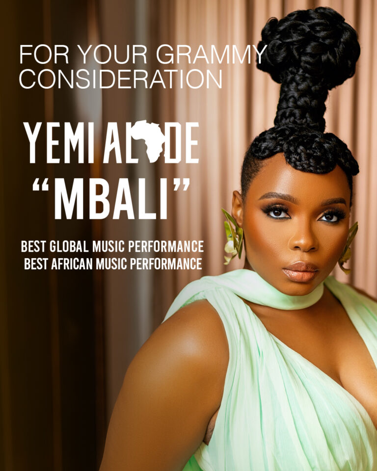 Yemi Alade’s “Mbali” Earns Grammy Consideration as Afro-Pop Star Redefines Joy and Freedom