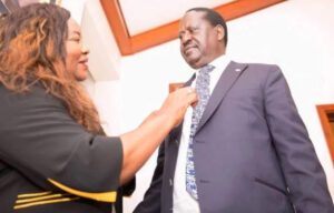 Ida Odinga and late husband Raila Odinga.