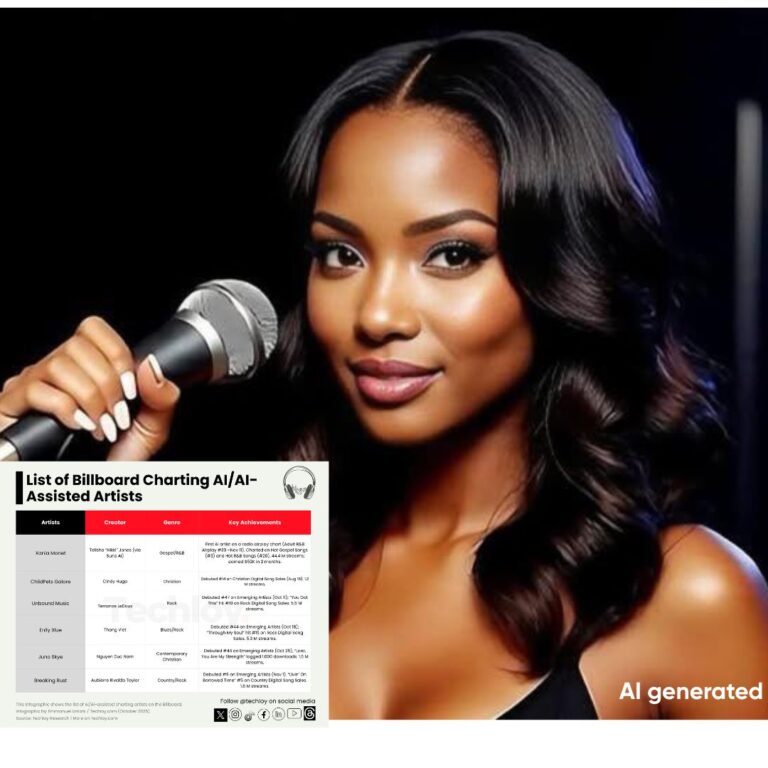 Singer Xania Monet Makes History as First AI-Powered Artist to Enter Billboard Charts
