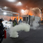 Fire at the Pavilion of Countries in the Blue Zone at the United Nations Climate Change Conference (COP30) in Belem