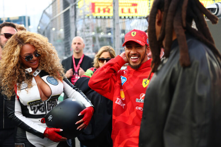 Beyoncé Takes a 200mph Spin with Lewis Hamilton at Las Vegas GP