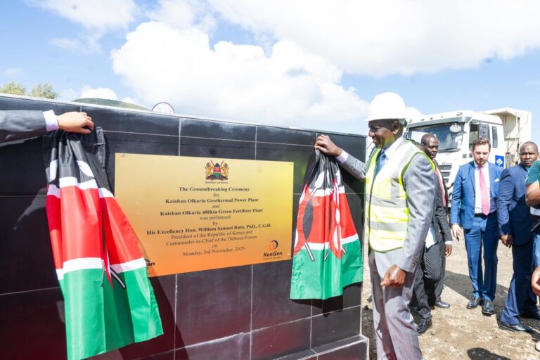 Kenya Launches $800 Million Green ammonia Fertiliser Plant in Olkaria to Boost Food Security