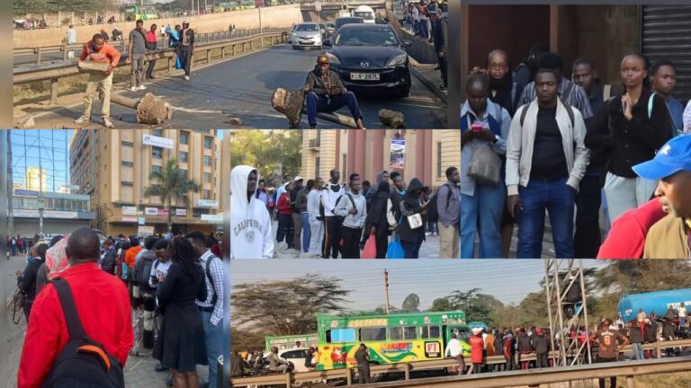 Road Users Stranded as Matatu Operators Strike, Block Roads Over Boda Boda Lawlessness