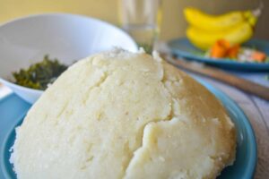 A,Plate,Of,Ugali,At,A,Shallow,Depth,Of,Field