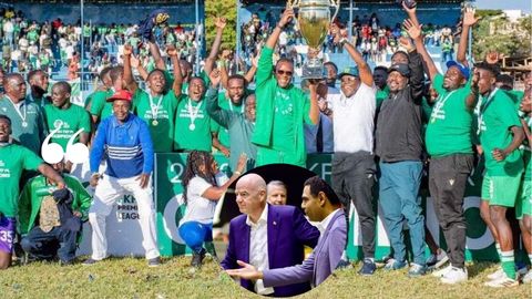 FIFA President Gianni Infantino has congratulated Gor Mahia after K&rsquo;Ogalo secured a record-extending 22nd FKF Premier League title.