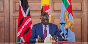 president william ruto signs the supplementary appropriations bill into law at state house in nairobi