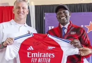 President William Ruto has invited Arsenal to visit Kenya after thousands of fans celebrated the club’s first Premier League title in 22 years.