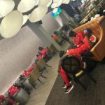 Harambee Stars players and staff were stranded at a Pretoria hotel. (Photo Courtesy: Kevin Teya x)