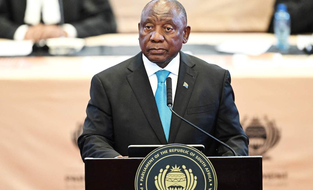 Cyril Ramaphosa urges South Africans not to blame migrants.