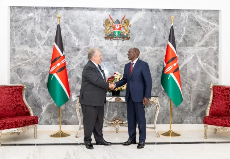 President Ruto Bids Farewell to Belgian Envoy