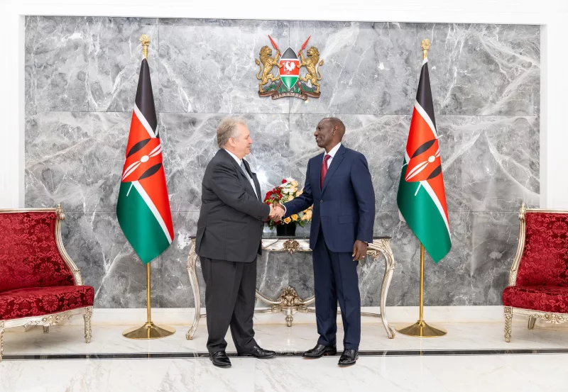 President Ruto Bids Farewell to Belgian Envoy