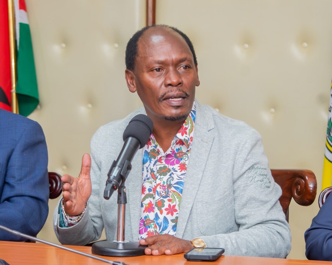 ICT Cabinet Secretary William Kabogo during the announcement of the Tazama creator platform, which aims to connect Kenyan content creators with international audiences and support Kiswahili content.