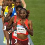 Diana Wanza won silver in the women's 10,000m as world champion Lilian Odira advanced to the 800m semi-finals at the Commonwealth Games in Glasgow.