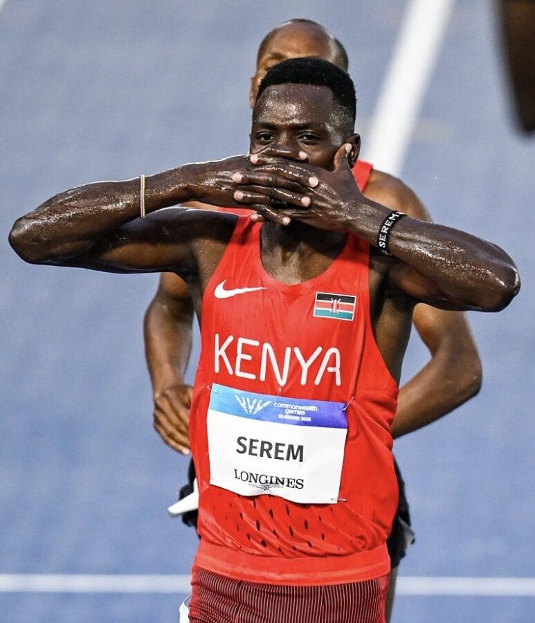 Edmund Serum speaks after winning Gold medal in the Common Wealth games.