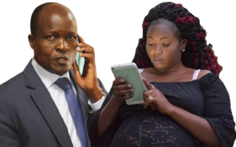 Former Migori Governor Okoth Obado and his co-accused during a court appearance in the Sharon Otieno murder trial.