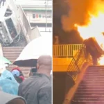A car bursts into flames in Nairobi Mbagathi way as it leaves 3 people dead.