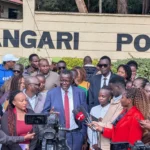 David Maraga with rights groups.