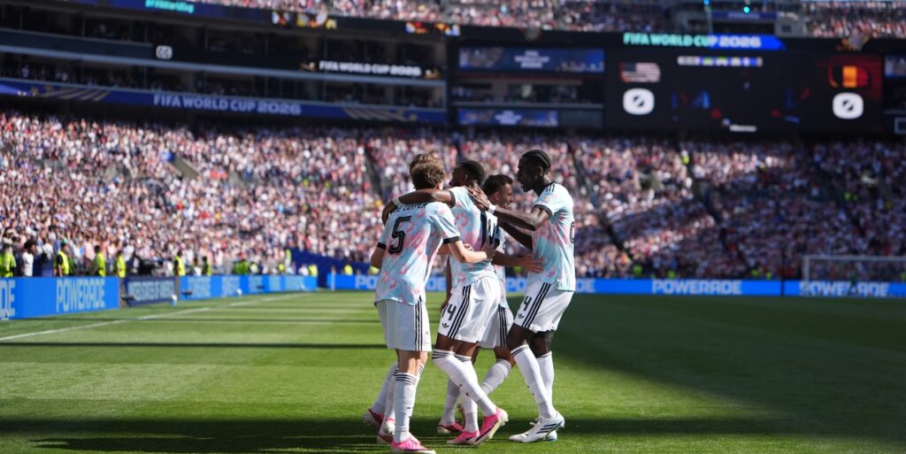Belgium celebrate a major win over the United States as Argentina battle through extra time against Cape Verde in the 2026 World Cup.