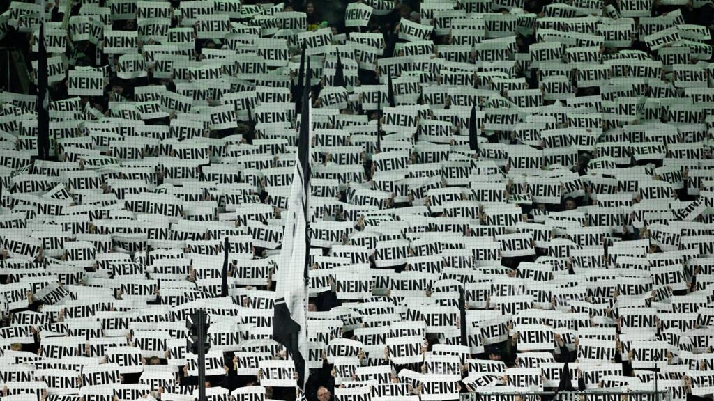 German football supporters protest against VAR as the DFB-Pokal begins without video reviews in the first round.