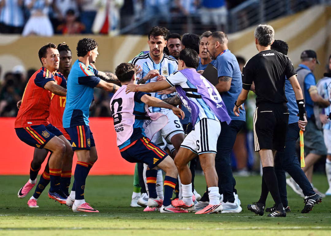 Leandro Paredes has been banned for 10 matches after Argentina's World Cup final clash with Spain, while FIFA also fined the AFA and other players.