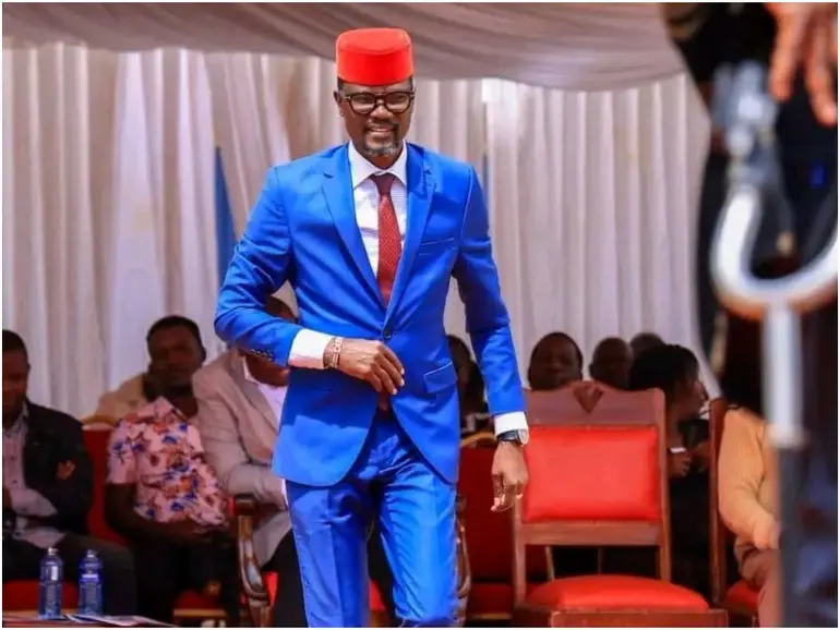 Kimilili MP Didmus Barasa pictured amid a dispute over his academic qualifications, with JKUAT saying his name was not found in its student or alumni records.
