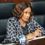 Teachers Service Commission Acting CEO Evaleen Mitei during a session with the National Assembly’s Departmental Committee on Education,