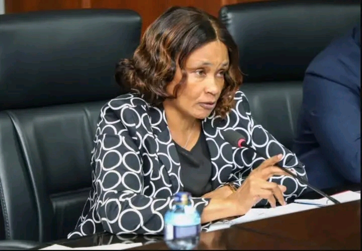 Teachers Service Commission Acting CEO Evaleen Mitei during a session with the National Assembly’s Departmental Committee on Education,