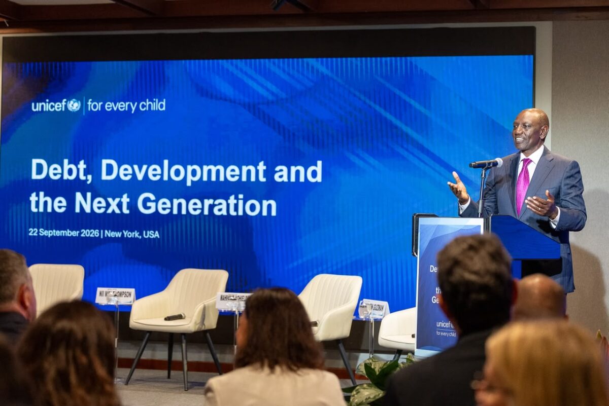 President William Ruto attends a High-Level dialogue on Debt, Development and the Next Generation, New York, USA.