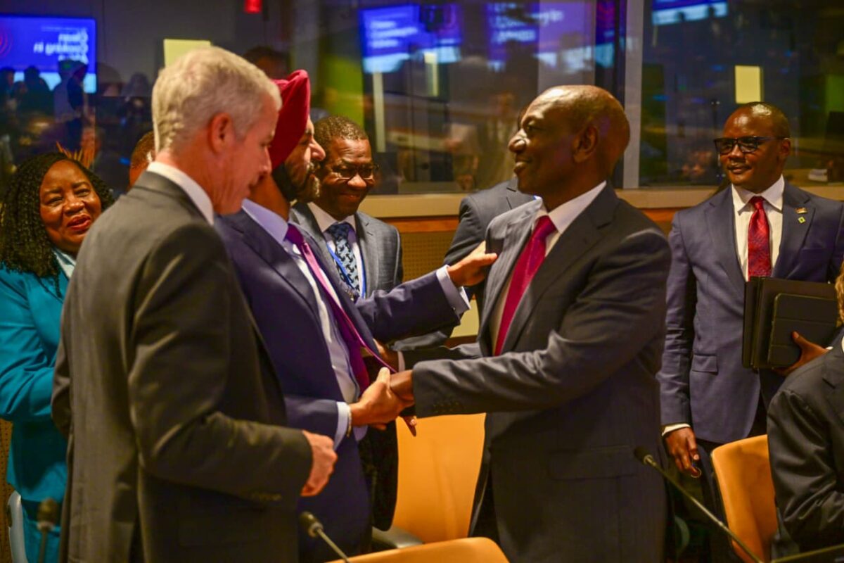 President William Ruto during the High-level Event on Clean Cooking Summit, United Nations Headquarters, New York.